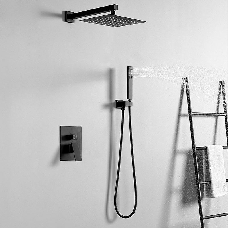 Wall Mount Shower Set Systems Rain Shower Head Rotate Bathroom Hot Cold  Mixer Bath Shower Set - China Shower Set